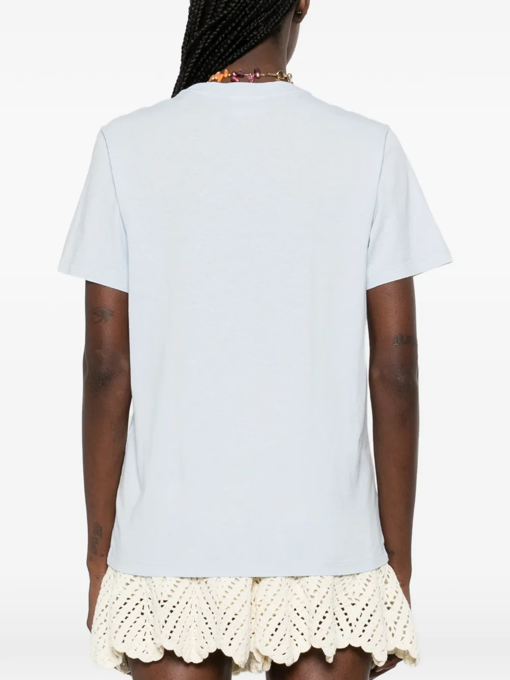 Marant Étoile Lip Motif T-shirt in Blue, view 4