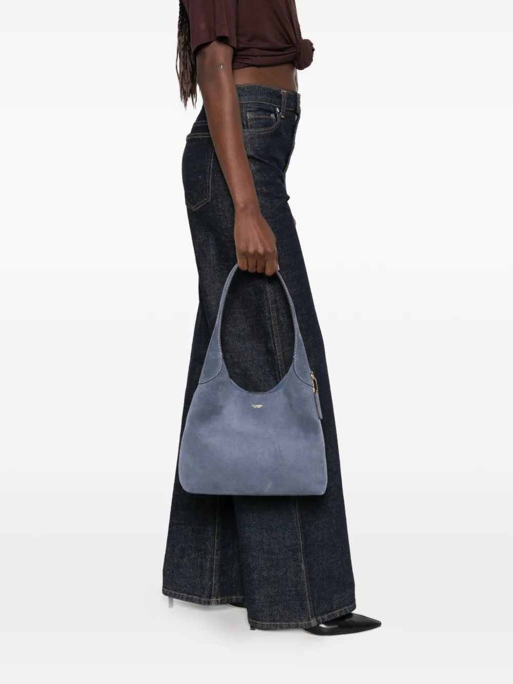 Coach Schoudertas met logolabel Blauw