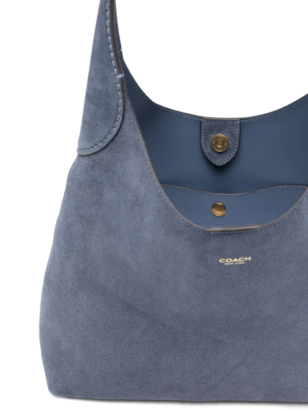 Coach Schoudertas met logolabel Blauw
