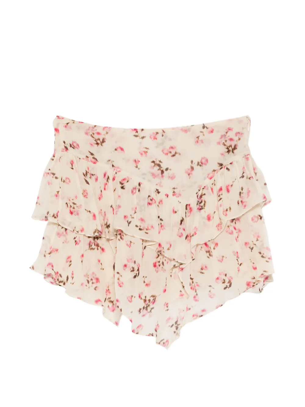 MARANT ÉTOILE ruffled floral skirt - Toni neutri