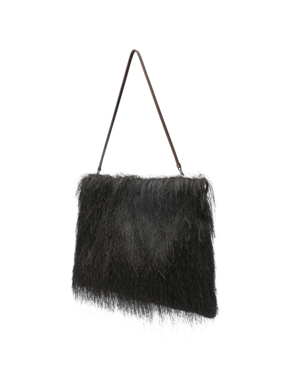  Alysi Fringed Shoulder Bag - Brown 