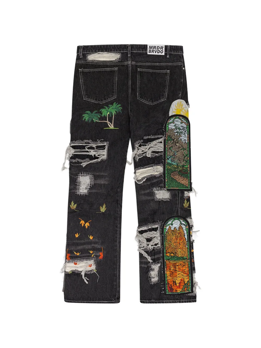 Who Decides War fusion jeans - Zwart