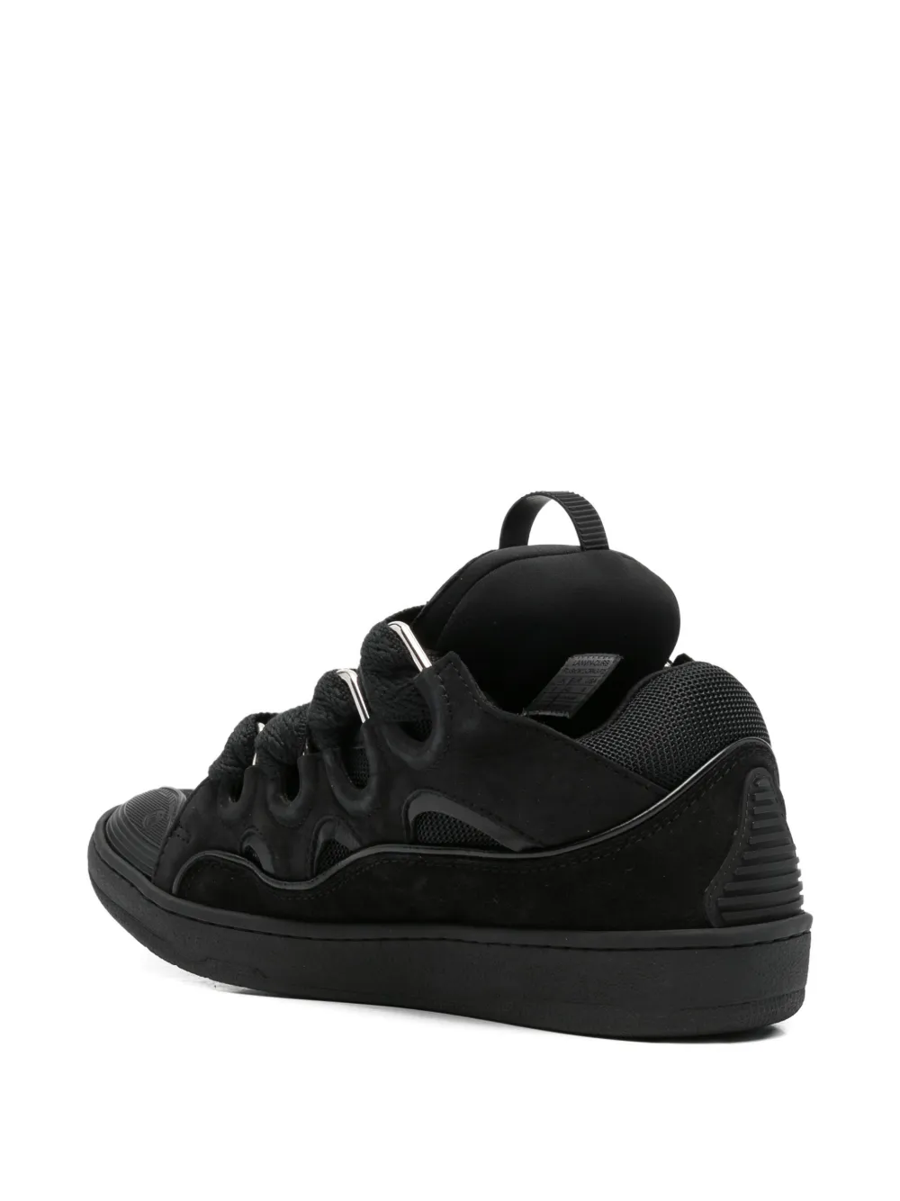Lanvin Curb lace-up sneakers Zwart
