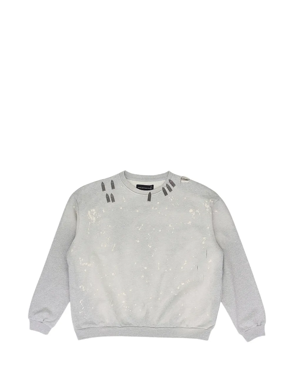 Who Decides War Arched Collage crewneck sweater - Grigio