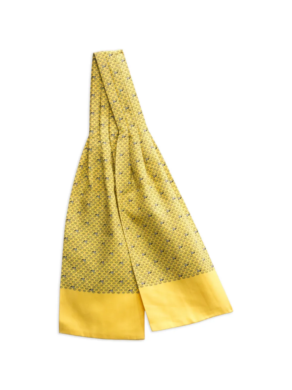 Hermès Pre-Owned 2000s turtle-print silk scarf - Giallo