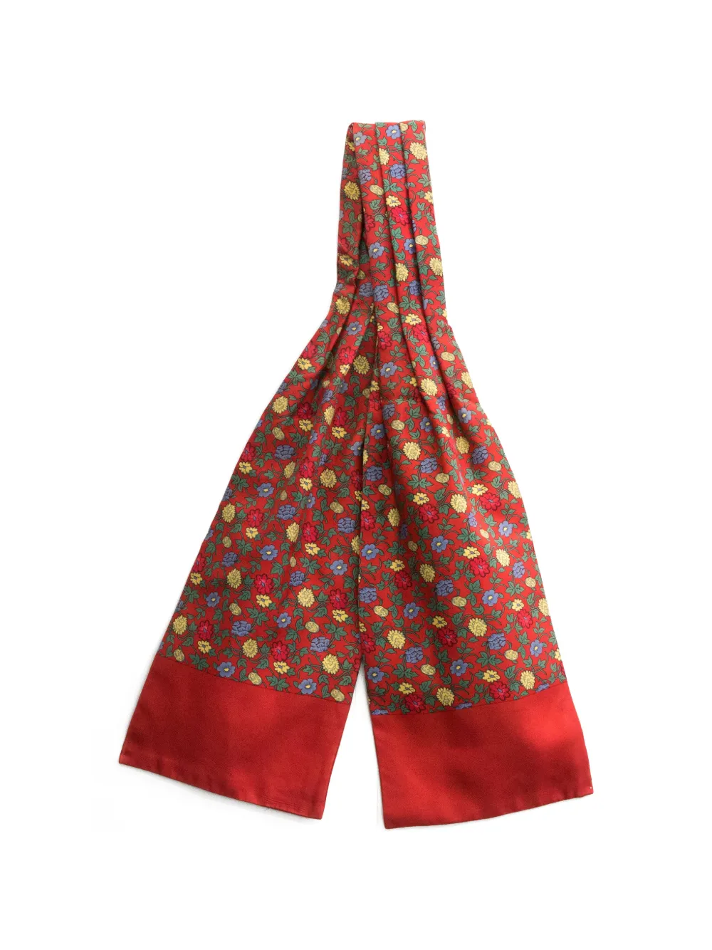 Hermès Pre-Owned 1990s floral-print scarf - Rosso