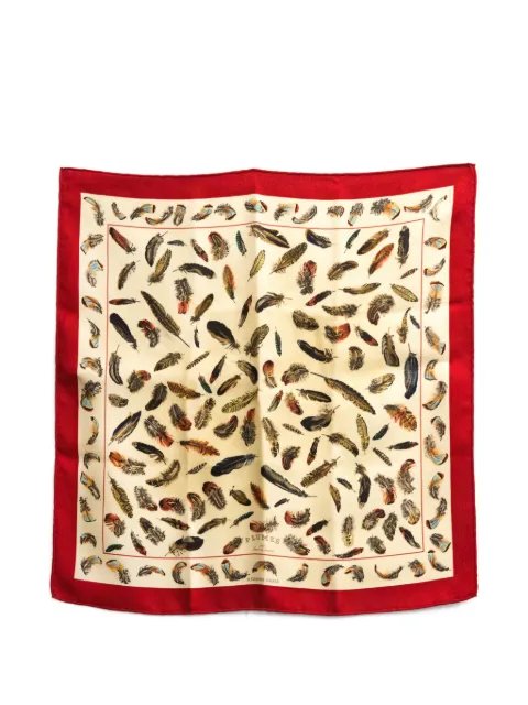 Hermès Pre-Owned 1960s Plumes feather-print scarf
