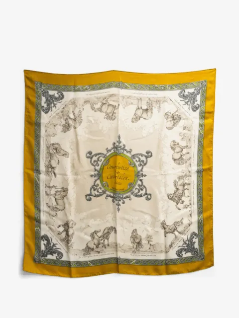 Hermès Pre-Owned foulard Courbettes et Cabrioles en soie (1962)