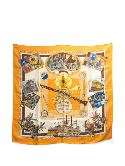 Hermès Pre-Owned 1996 New Orleans Creole Jazz 1923 silk scarf