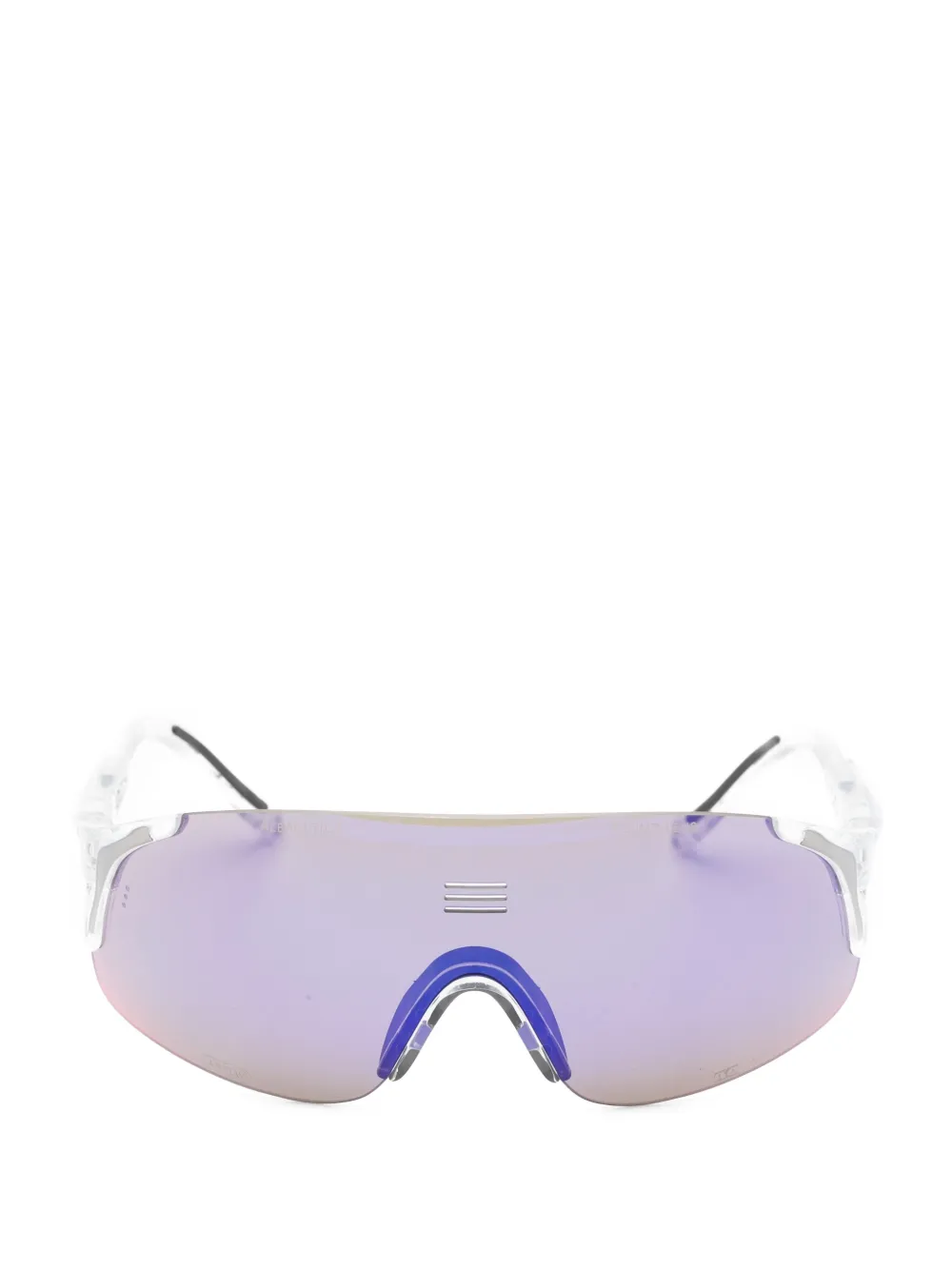 Alba Optics glossy jumbo sunglasses - Weiß
