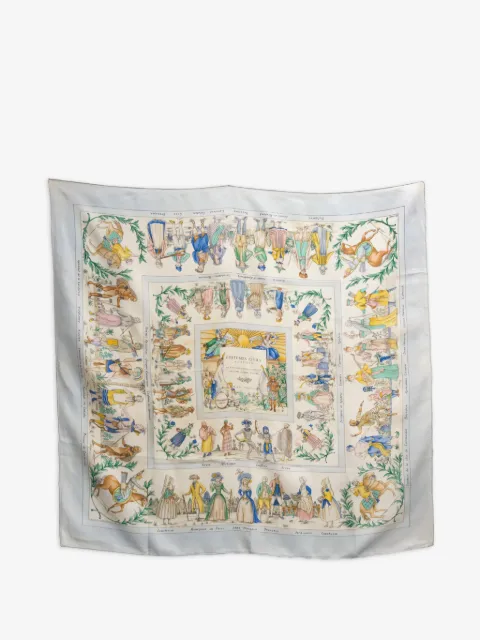 Hermès Pre-Owned pañuelo Costumes Civils Actuels 1995