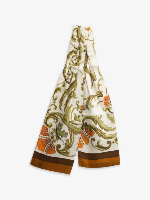Hermès Pre-Owned mascada de seda Cheval 1980