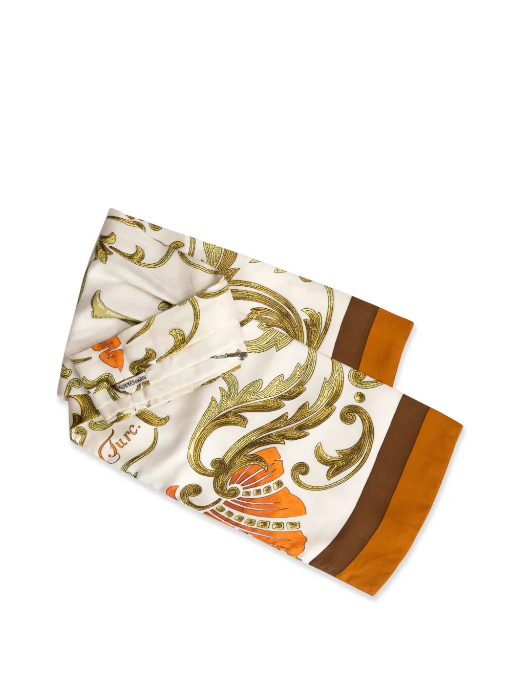  Hermès Pre-owned 1980s Cheval Turc Silk Scarf - Neutrals 