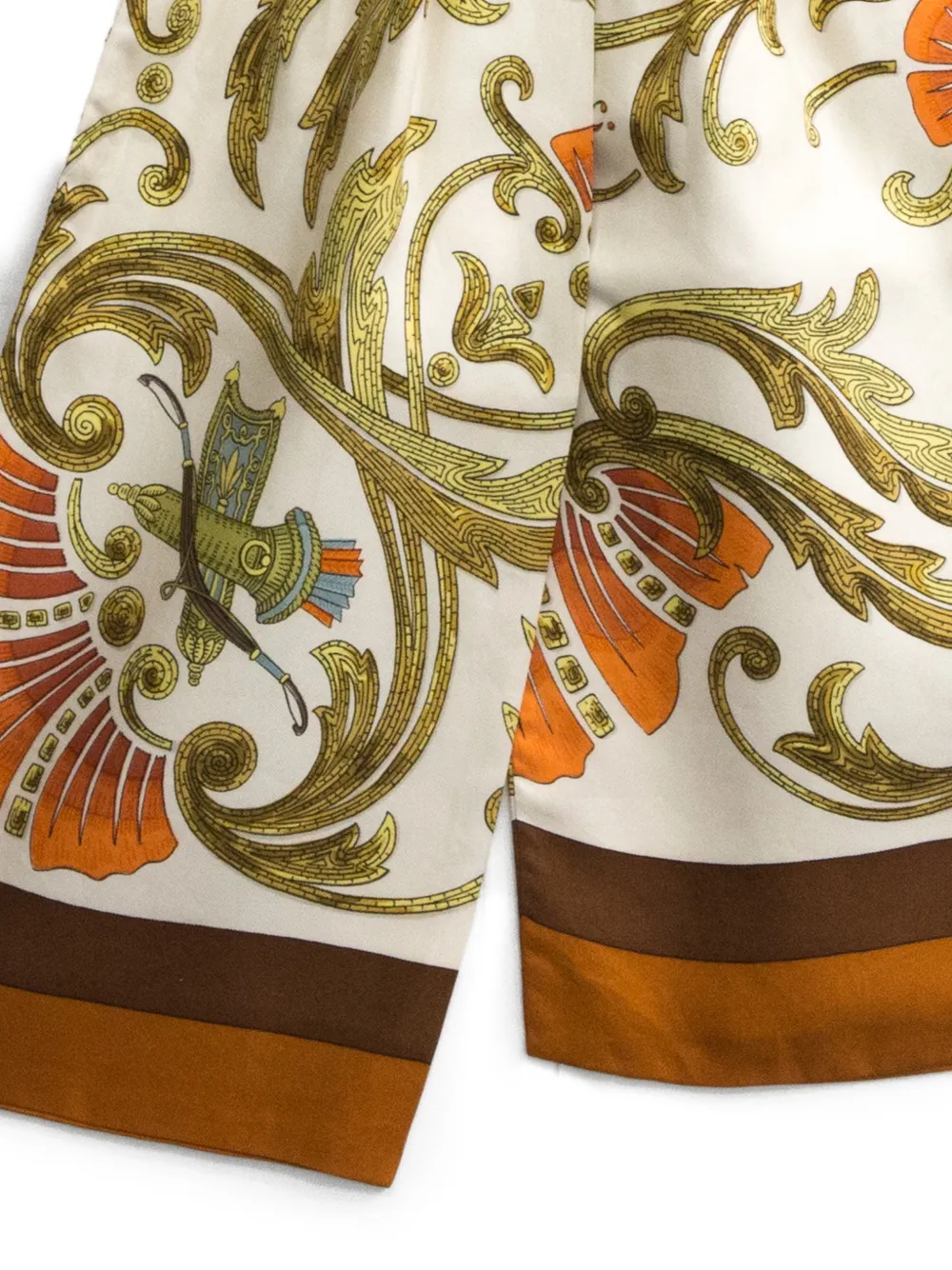 Hermès Pre-owned 1980s Cheval Turc Silk Scarf - Neutrals 