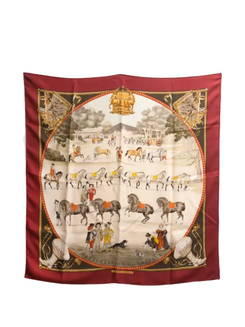 Hermès Pre-Owned 1970s Presentation de Chevaux silk scarf
