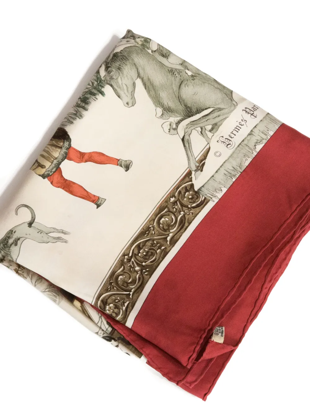 1970s L’Hiver Silk Scarf