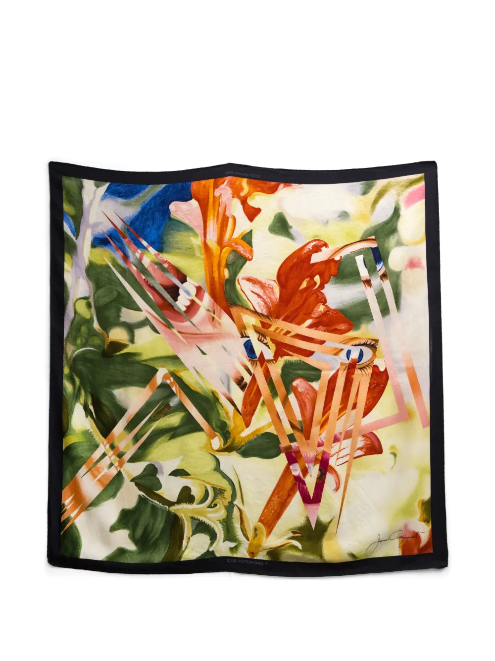 Louis Vuitton Pre-Owned 1987 Le Jardin aux Orchidées floral silk scarf - Toni neutri