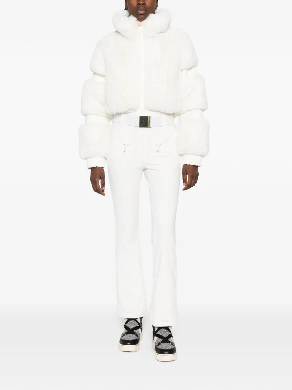 Goldbergh - Lieke skipak van imitatiebont met ceintuur - dames - polyamide/Spandex/Elastane/Polyester/gerecycled polyester/Polyester/polyamide - 38