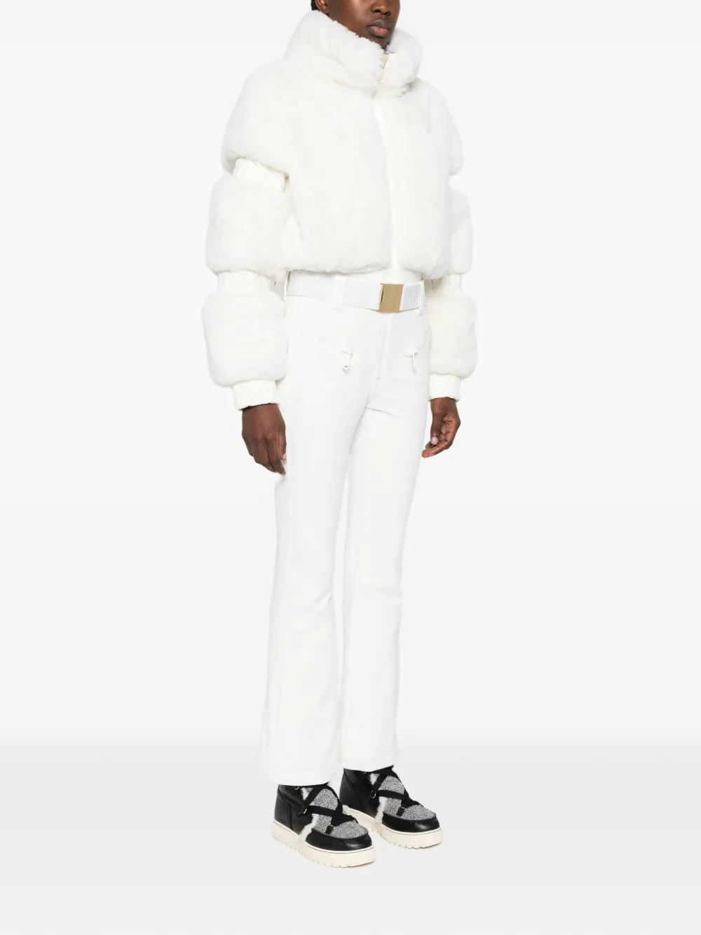 Goldbergh - Lieke skipak van imitatiebont met ceintuur - dames - polyamide/Spandex/Elastane/Polyester/gerecycled polyester/Polyester/polyamide - 38