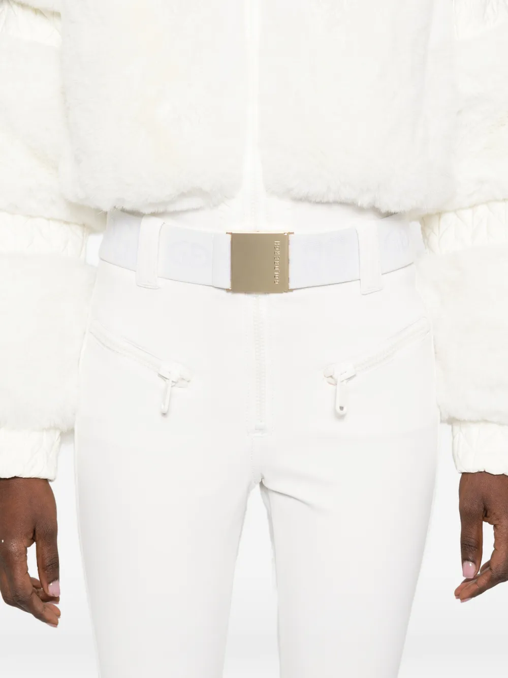 Goldbergh - Lieke skipak van imitatiebont met ceintuur - dames - polyamide/Spandex/Elastane/Polyester/gerecycled polyester/Polyester/polyamide - 38