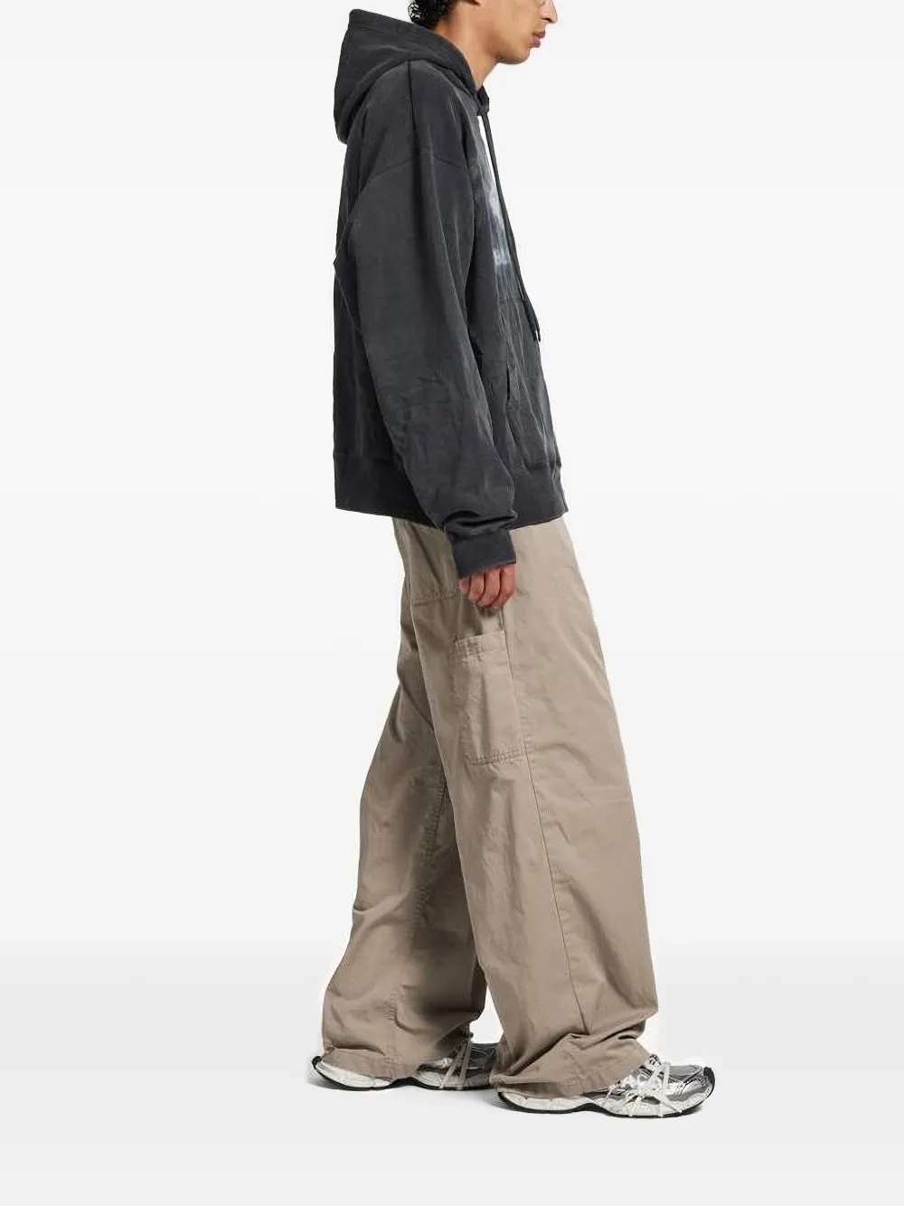 Balenciaga Hoodie met logo Grijs