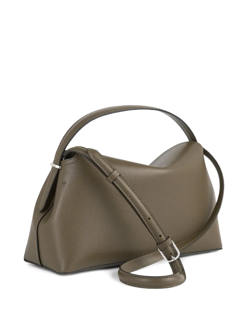 TOTEME T-lock leather tote bag - Groen