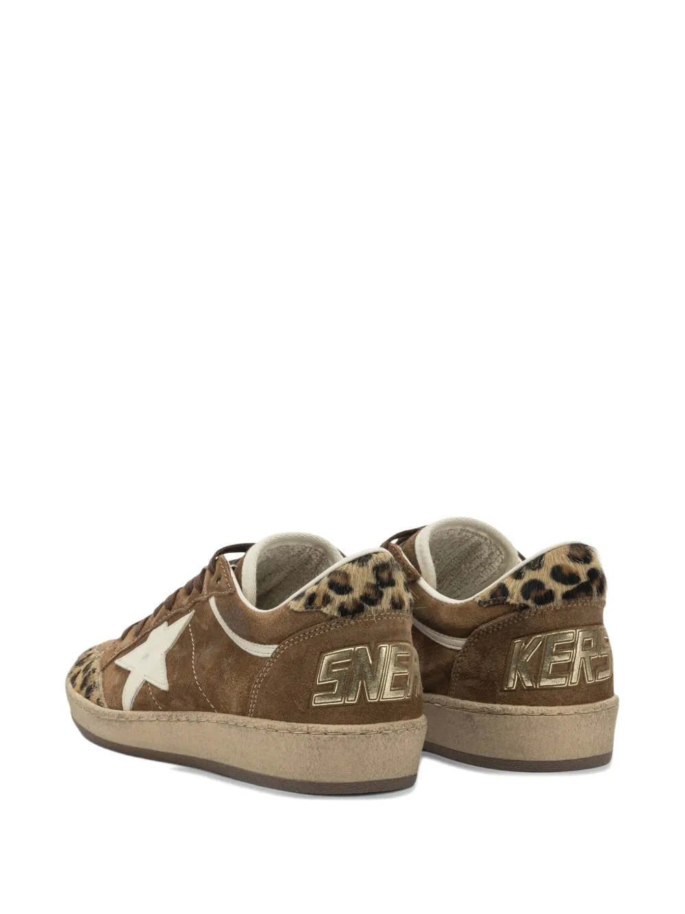 Golden Goose Ball Star sneakers met luipaardprint Bruin