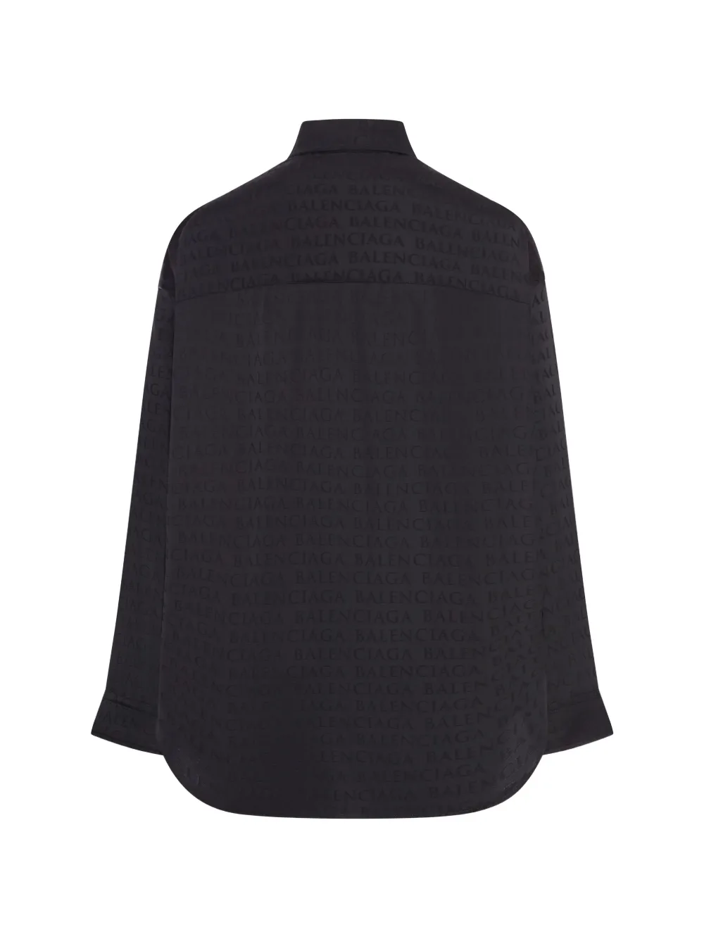 Balenciaga logo chest-pocket shirt - Zwart