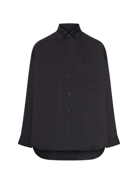 Balenciaga logo chest-pocket shirt