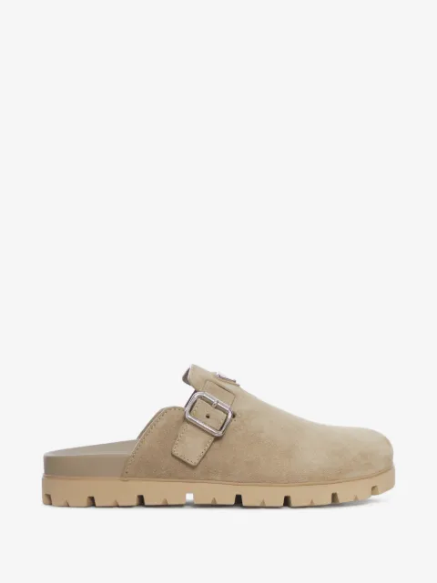 Prada suede mules