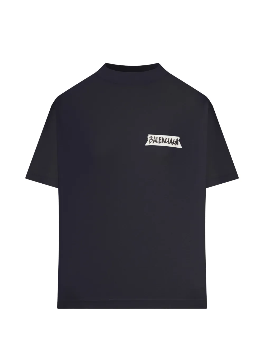 Balenciaga masking tape graphic T-shirt - Blu