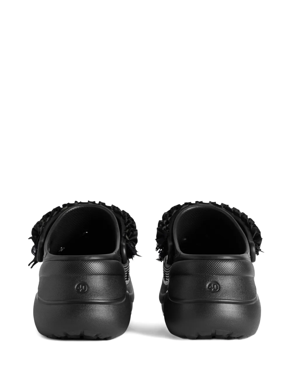 Balenciaga x Crocs™ JIBBITZ™ floral mules Zwart