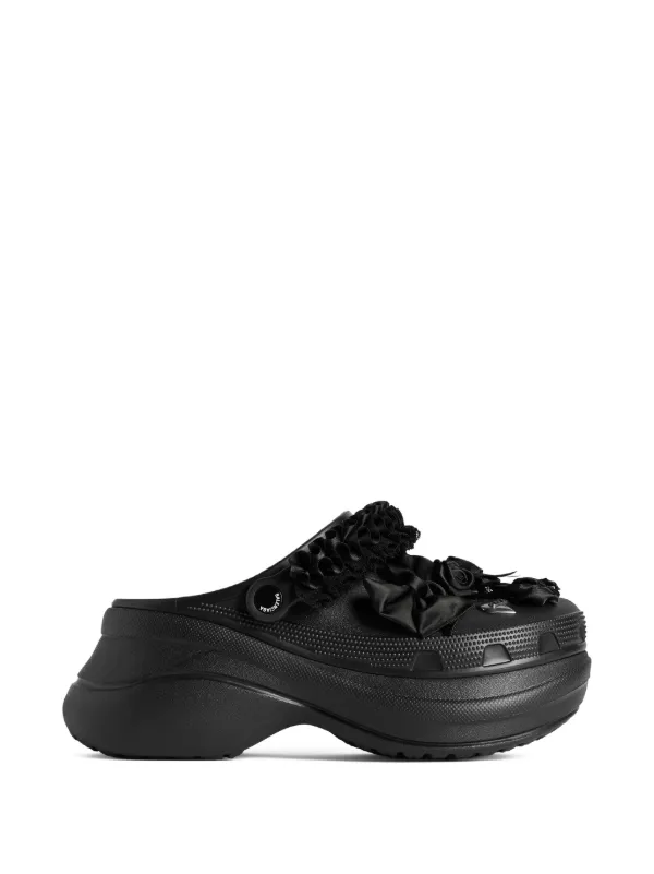 Balenciaga x Crocs™ JIBBITZ™ フローラル ミュール | ブラック