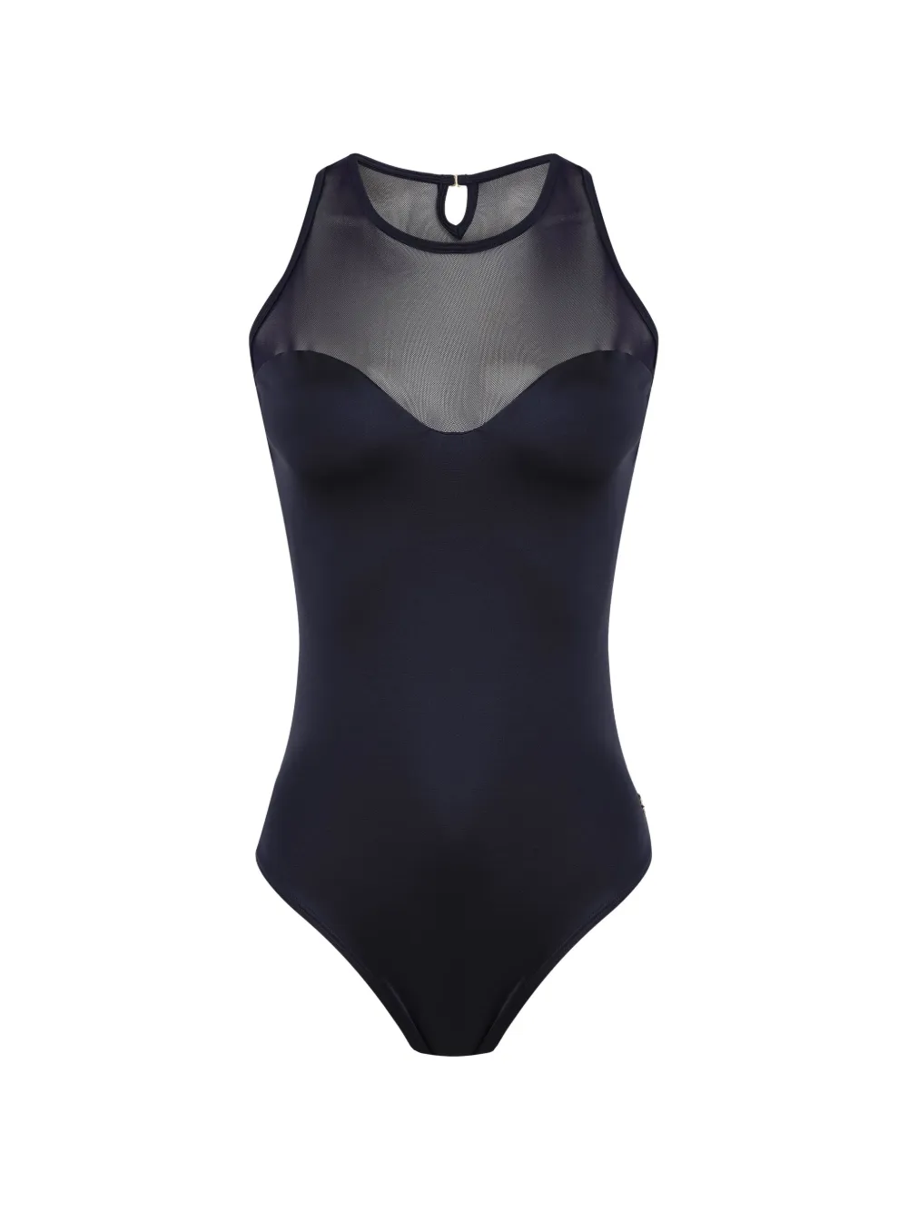 Brigitte mesh-panel swimsuit - Blu