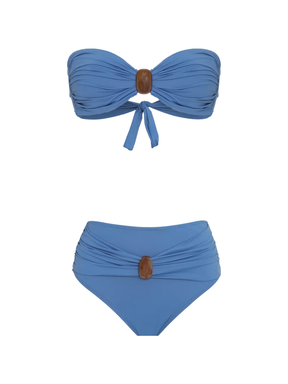 Brigitte Dalia ruched bikini - Blu