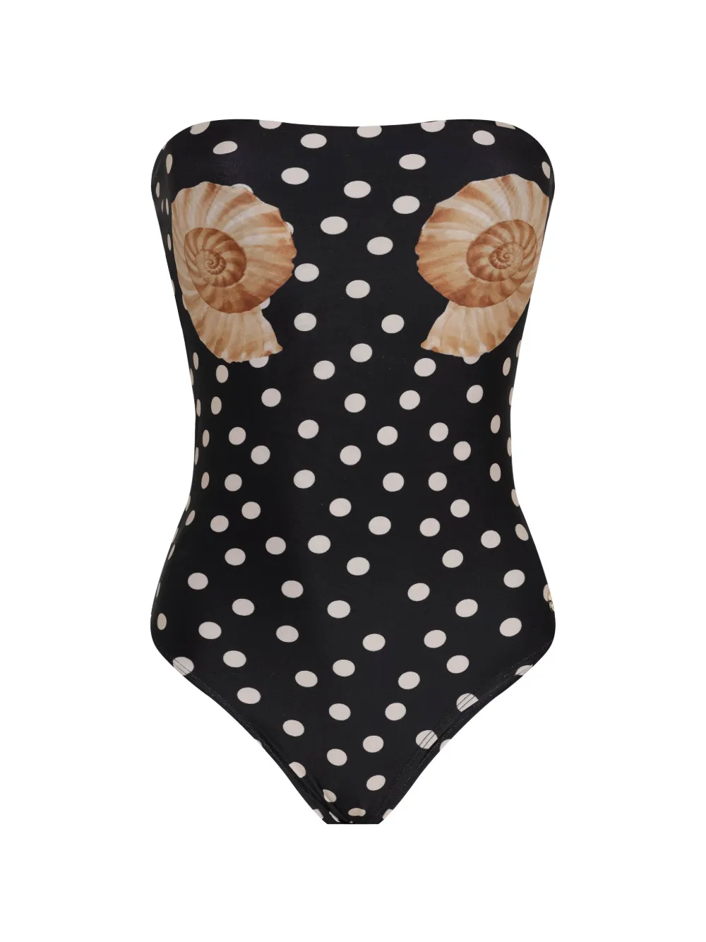 Brigitte Manu polka-dot swimsuit - Nero