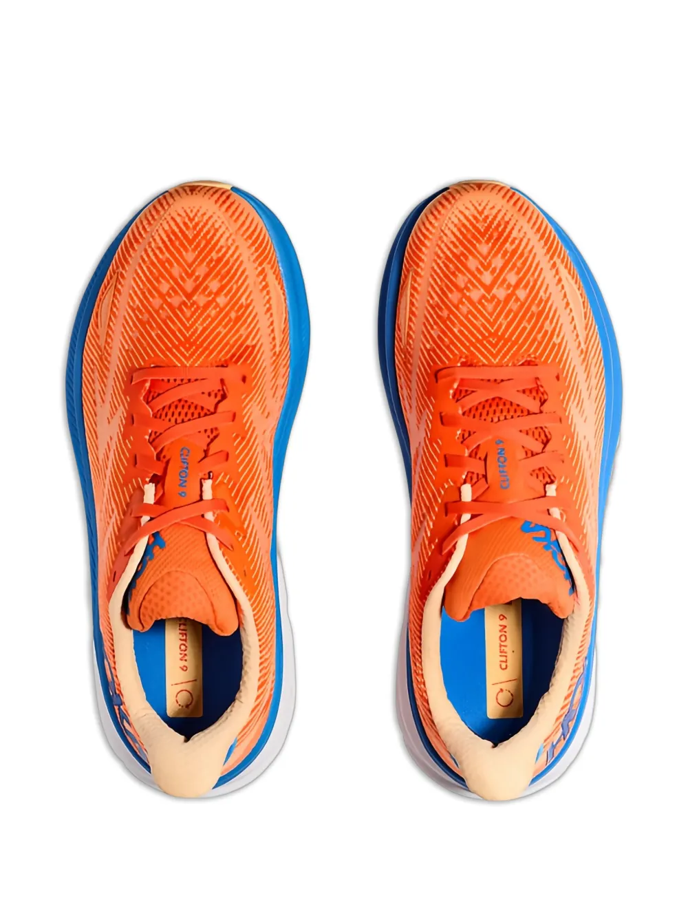 HOKA Clifton 9 sneakers met logodetail Oranje