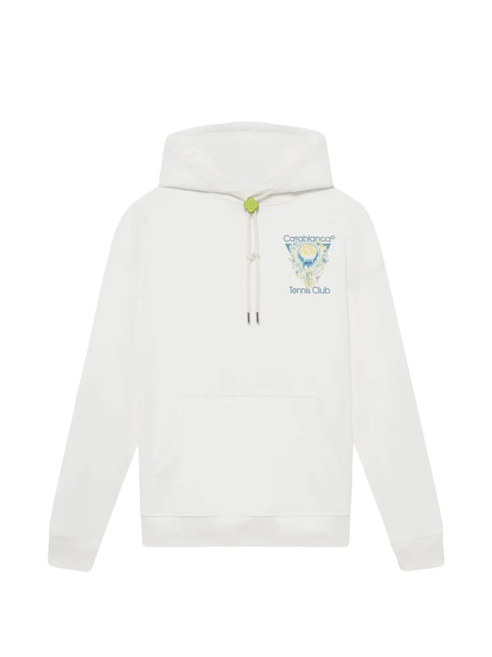 Casablanca graphic-print drawstring hoodie - Bianco