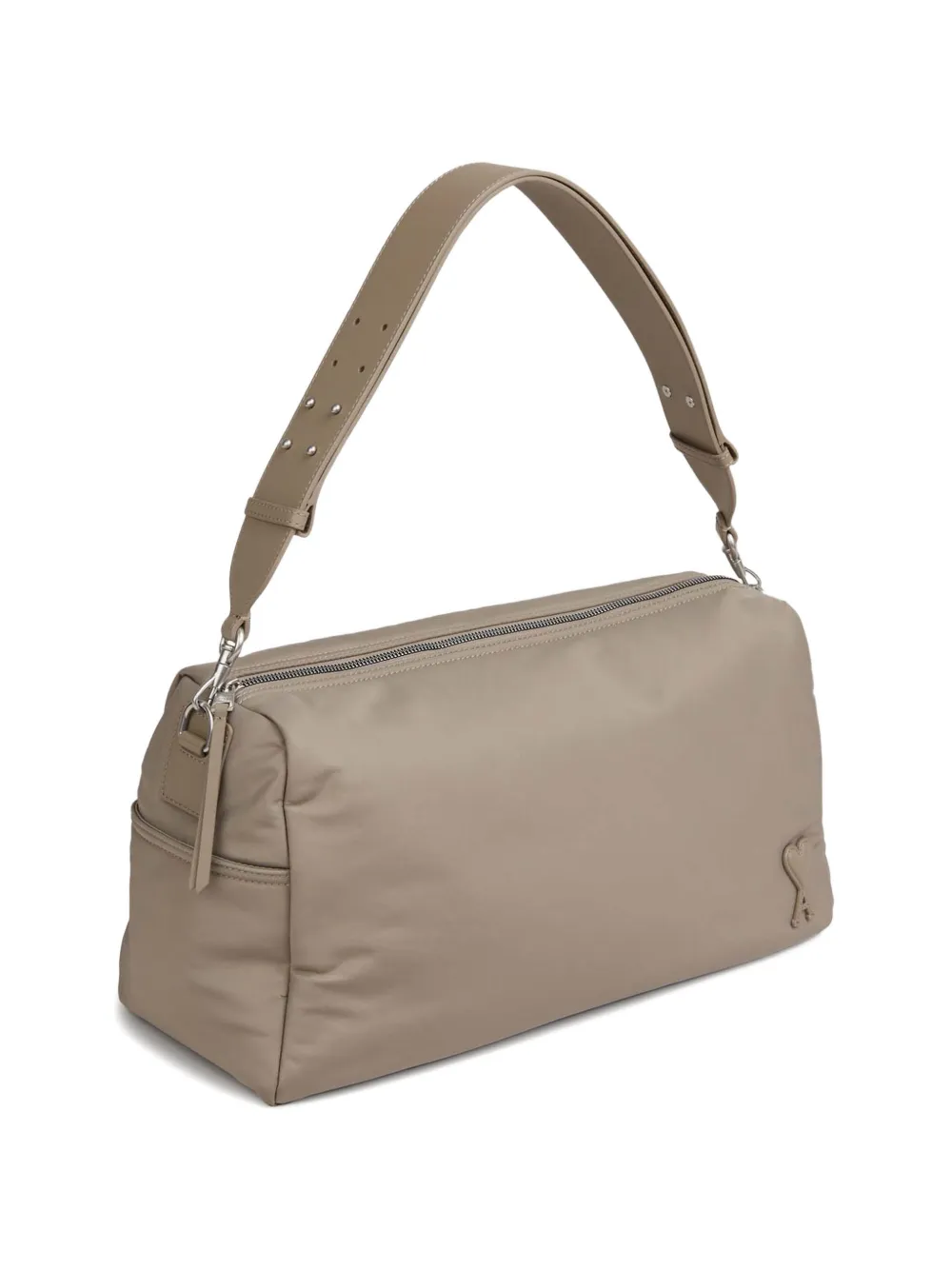  Ami Paris Marcel Logo-detail Shoulder Bag - Neutrals 