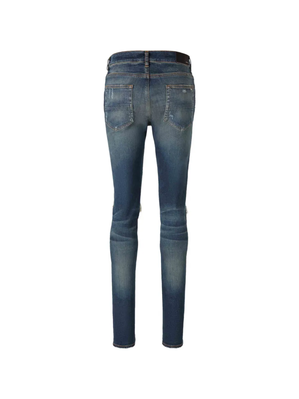 AMIRI distressed-details skinny jeans - Blauw
