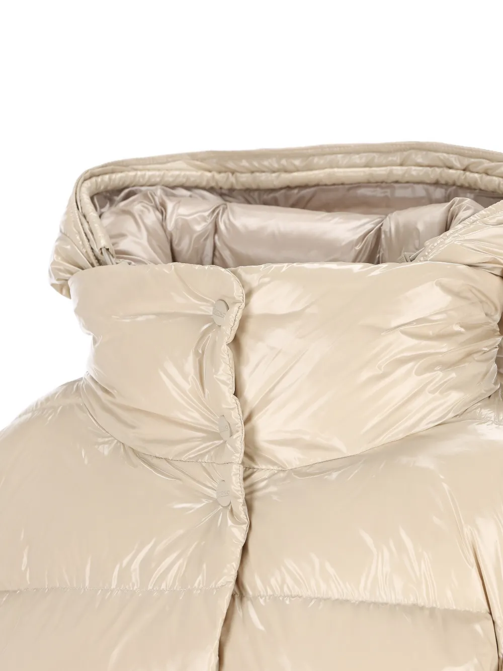 Herno Gewatteerde jas met capuchon Beige