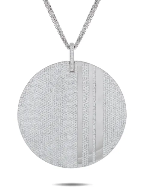 Messika circular-pendant diamond necklace