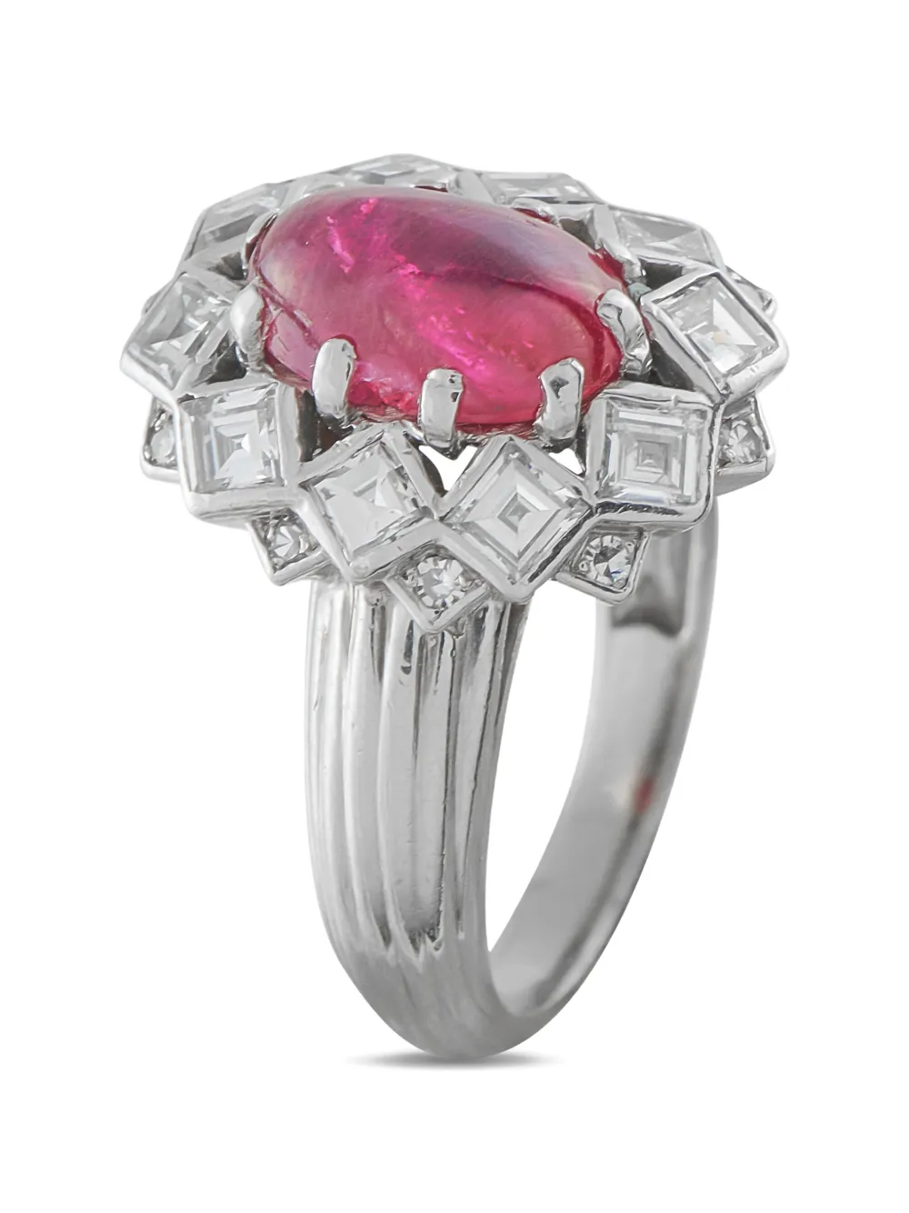 Mauboussin diamond and ruby ring - Argento