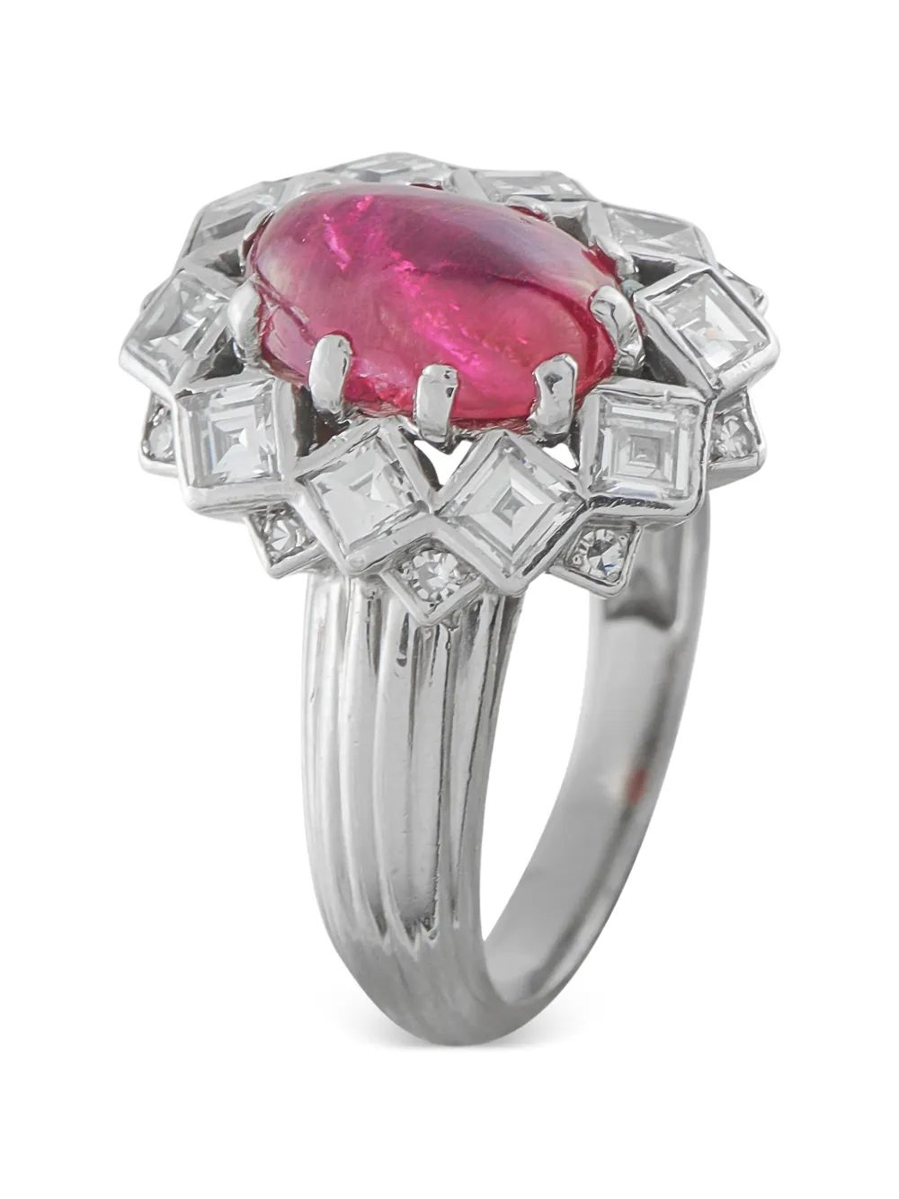 Mauboussin diamond and ruby ring - Argento