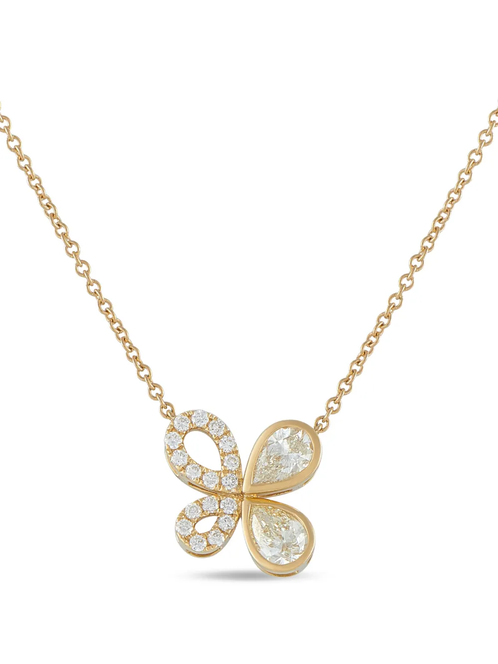 LB Exclusive butterfly-motif diamond necklace - Oro