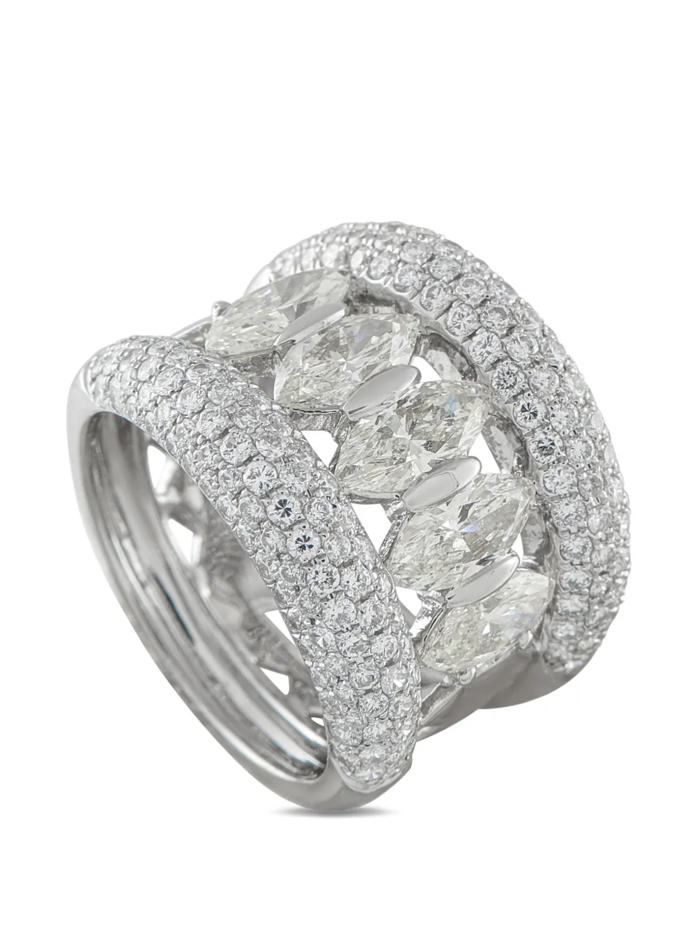 LB Exclusive diamond band ring - Argento