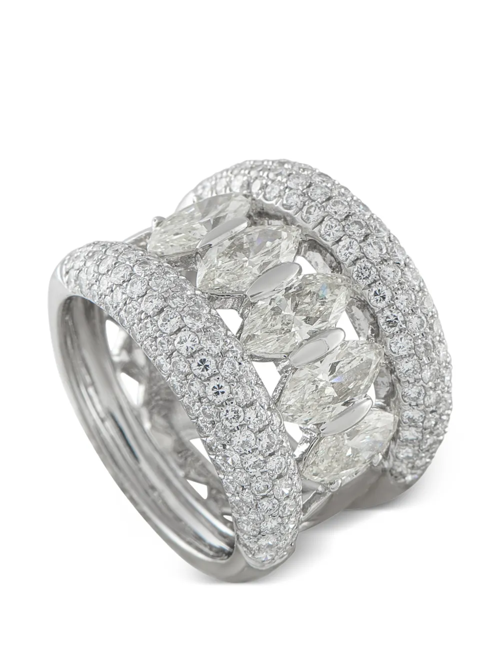 LB Exclusive diamond band ring - Argento