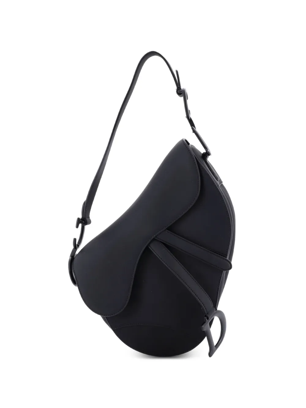 Christian Dior Pre-Owned Ultra Matte Saddle Handbag Leather Medium shoulder bag - Nero