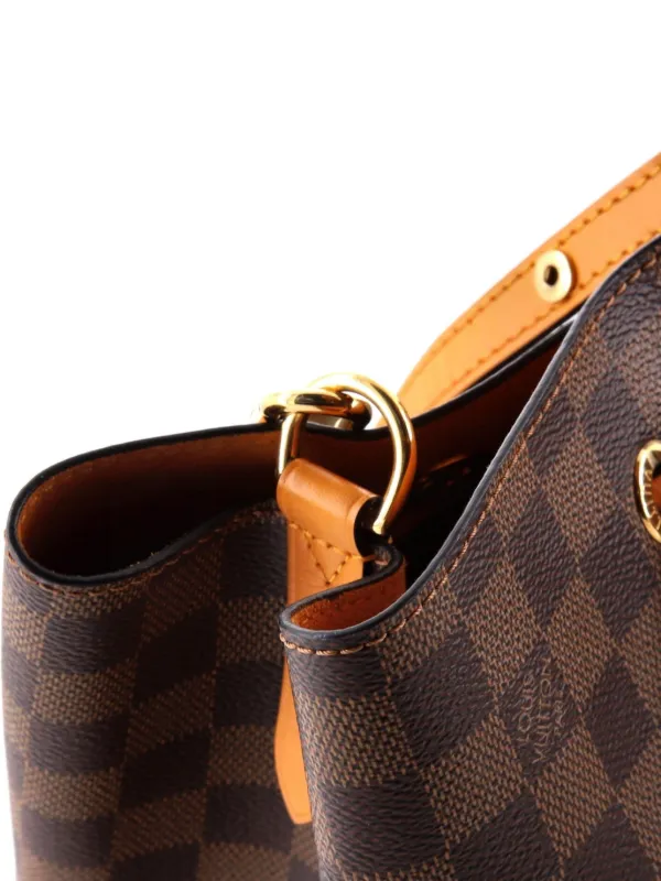 Louis Vuitton Pre-Owned NeoNoe Handbag Damier With Leather MM