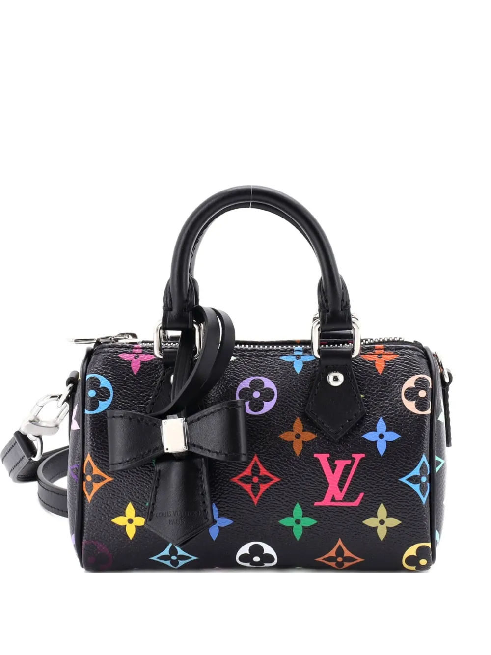 Louis Vuitton Pre-Owned x Takashi Murakami Speedy Bandouliere NM Bag Monogram Multicolor Nano satchel - Nero